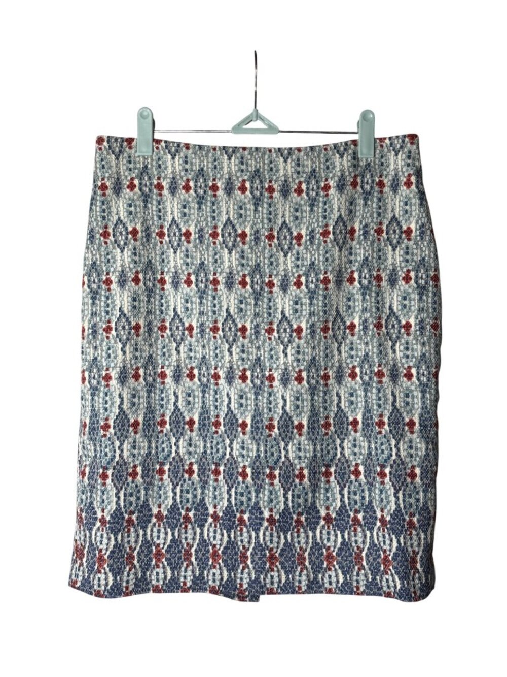 LOFT Pencil Skirt Size 10 Knee Length Printed Multicolor Lined